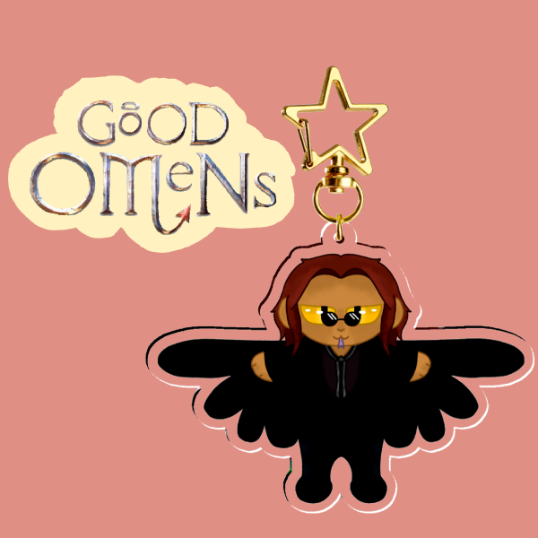 Crowley Keychain (Good Omens)