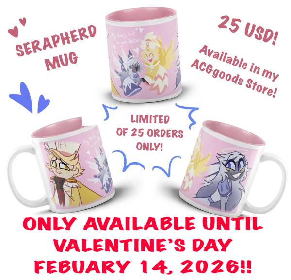 Serapherd Pink Mug [AVAILABLE UNTIL VALENTINES DAY] - Hazbin Hotel