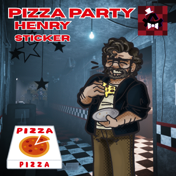 [PIZZA PARTY] Henry Emily (sticker)