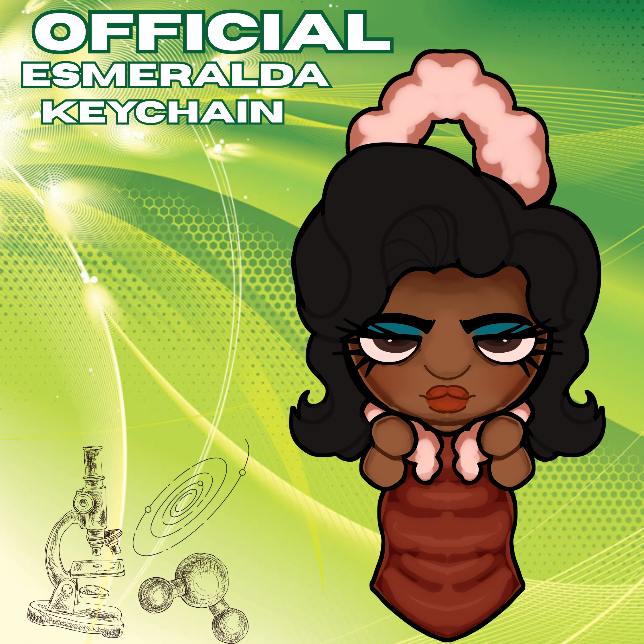 Esmeralda keychain