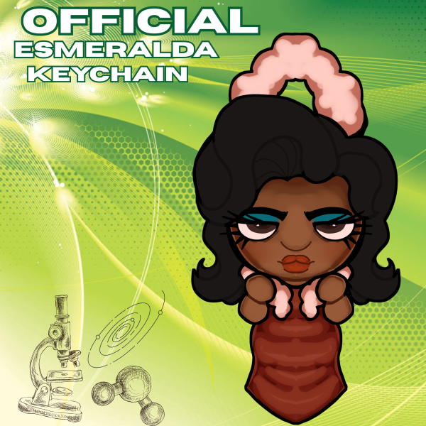 Esmeralda keychain
