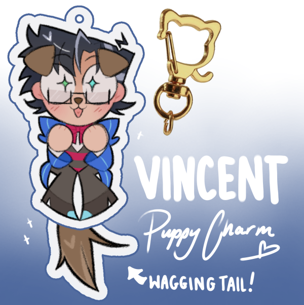 Vincent Tail-Wagging Puppy Charm