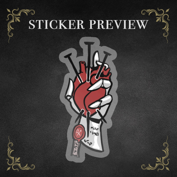 Kromer Hand Clear PET Vinyl Sticker