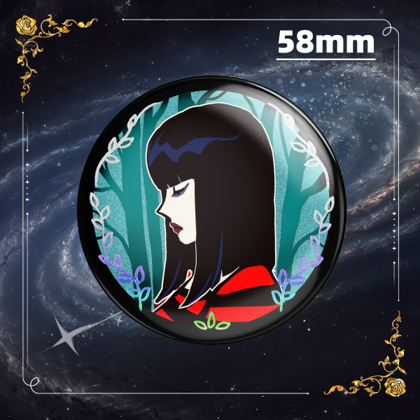 The Path Ruby Foil Holographic Round Badge