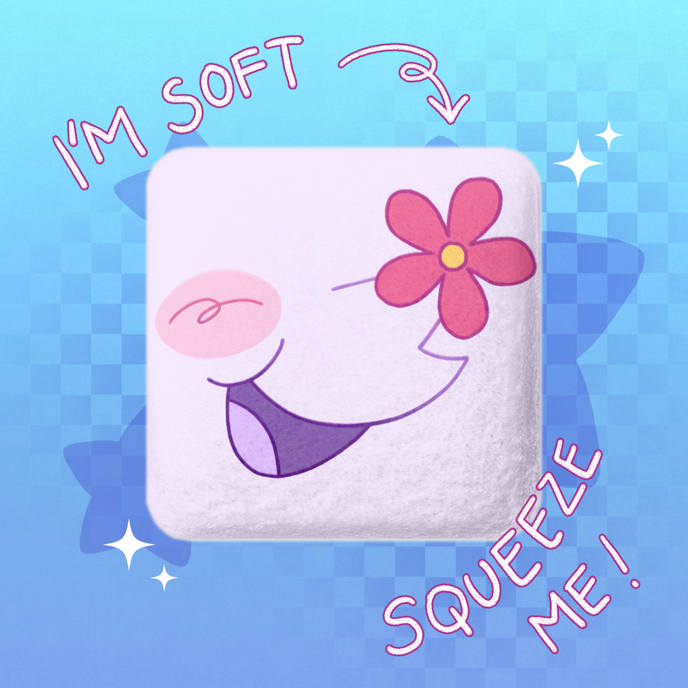 DELTARUNE | Tenna square plush badge