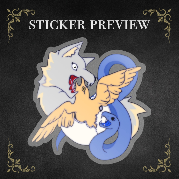 Calw Trio Clear PET Vinyl Sticker