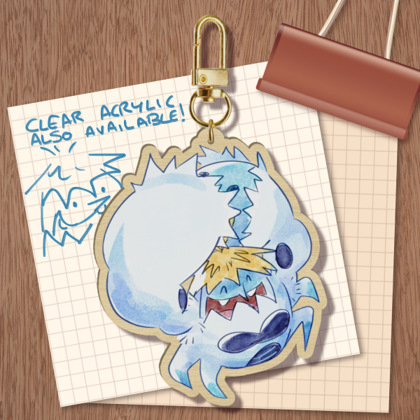 Crabominable Wooden Keychain