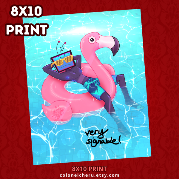 Vox Pool Tube | 8x10" print poster