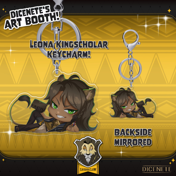 Leona Kingscholar - Epoxy Keycharm