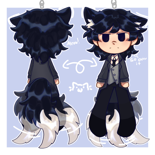 Cat Abolish Tail Wagging Acrylic Keychain