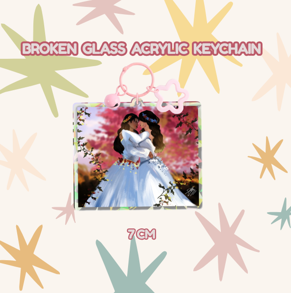 Wedding Kisses | Jayvik Broken Glass Acrylic Keychain