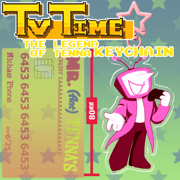 Tv Time The Legend of Tenna Keychain | Deltarune