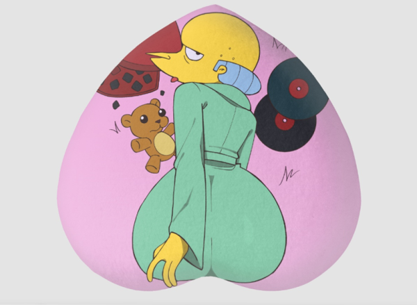 Heart Shape Plush Badge
