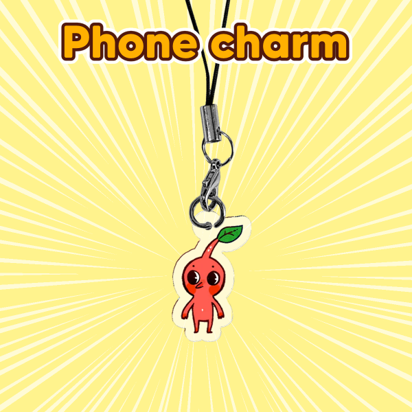 Red Pikmin Phone Charm