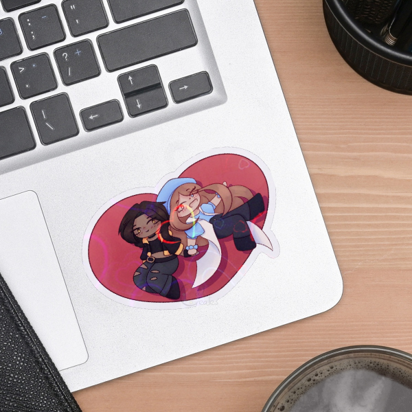 Mica and Pan - Valentines Sticker