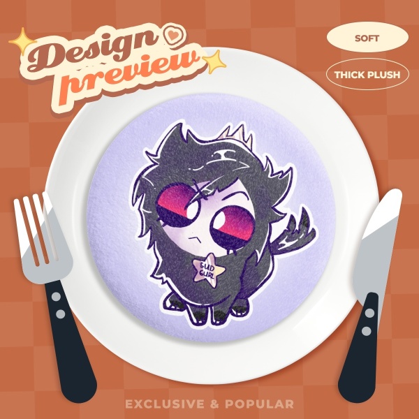 Cat Octavia Plush Badge