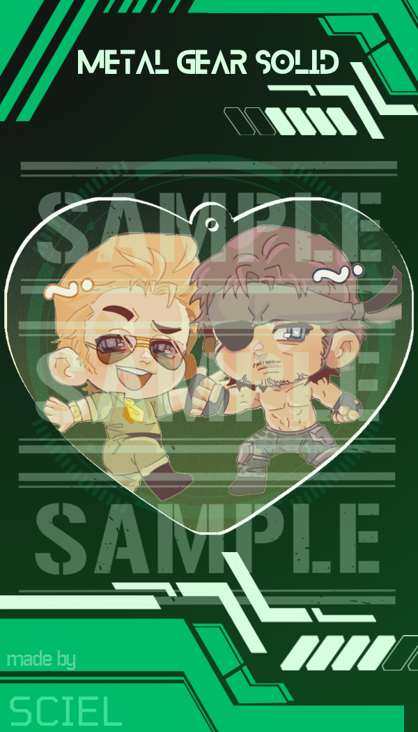 Metal Gear Solid - BBkaz - Heart Acrylic Keychains