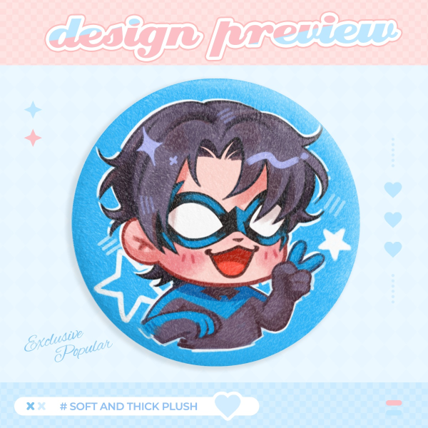 Plush Badges✧NIGHTWING