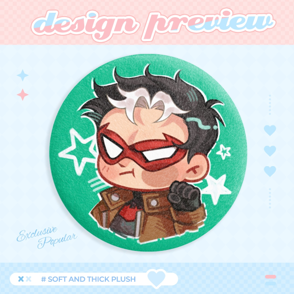 Plush Badges✧RED HOOD