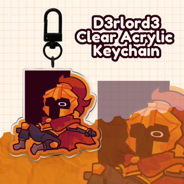 D3rlord3 Clear Acrylic Keychain