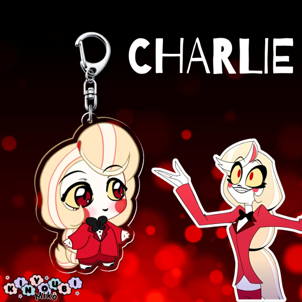 Charlie Morningstar Chibi Hazbin Hotel Acrylic Keychain