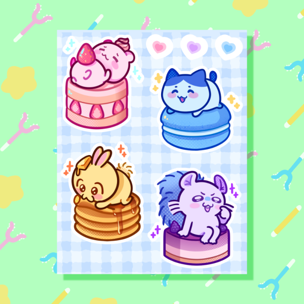 Chiikawa Desserts Sticker Sheet