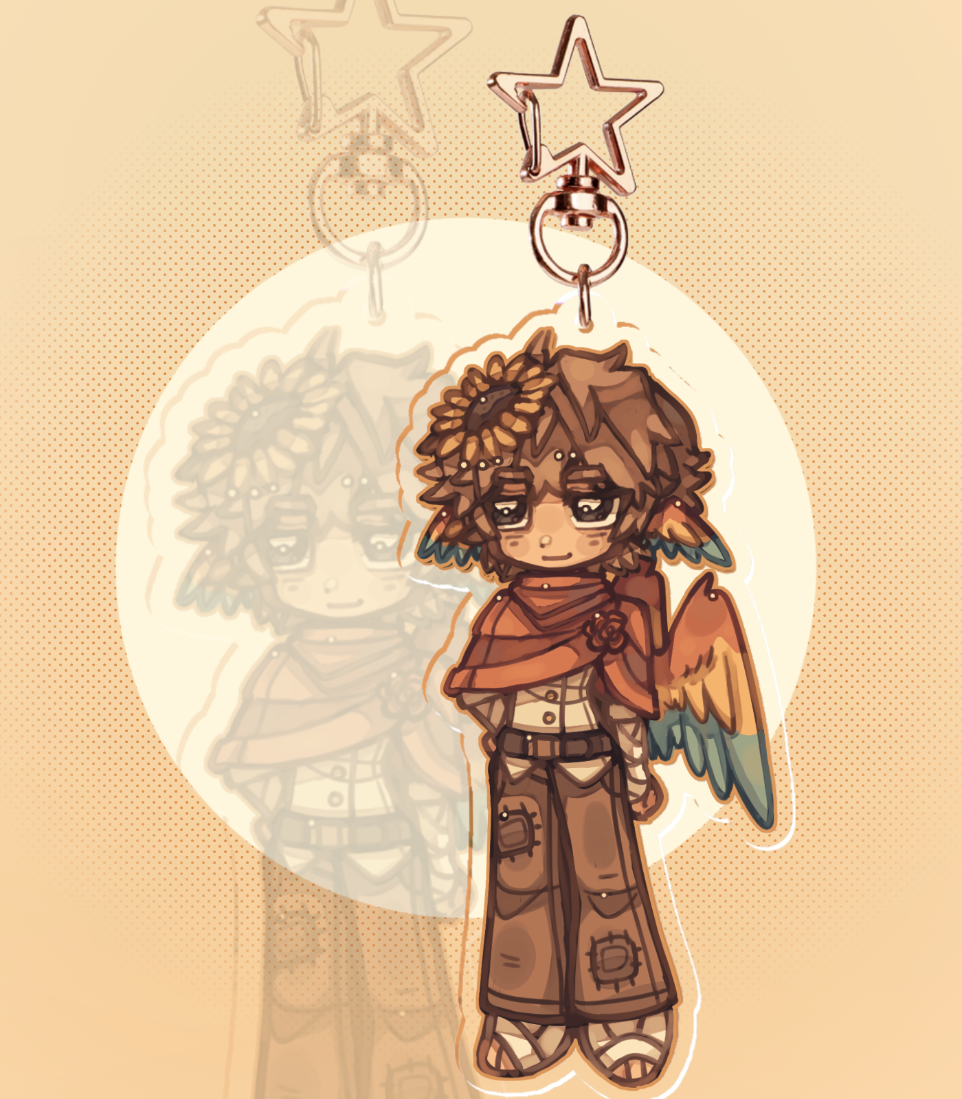 Grian desert duo 3rd life keychain