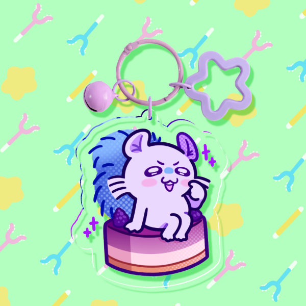 Momonga Dessert Keychain