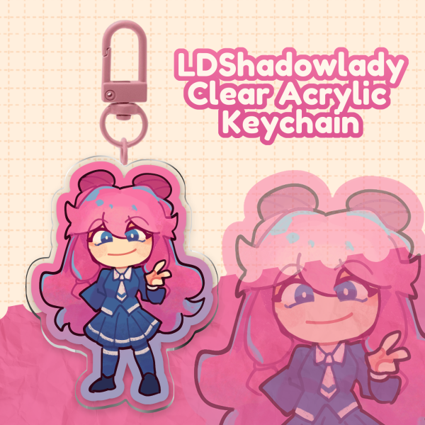 LDShadowlady Clear Acrylic Keychains