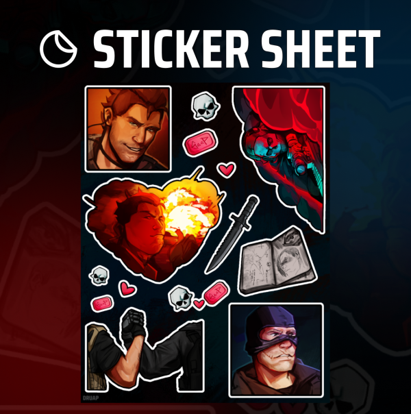 [GHOAP] 14 cm x 18 cm Coated Paper Stickers Sheet