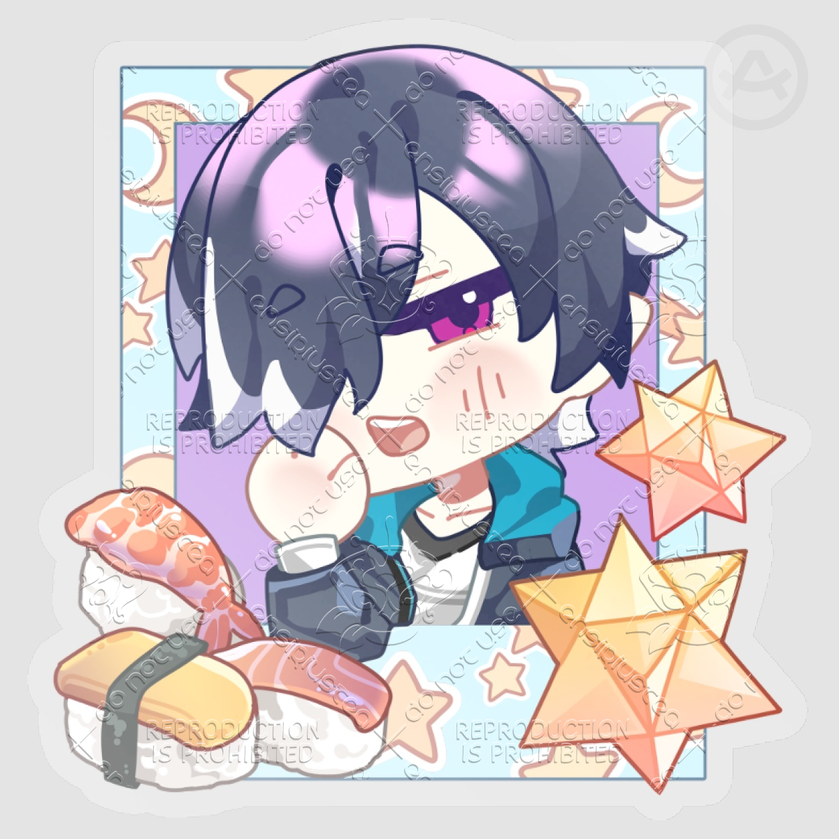 Belphegor Polaroid v1 Clear Sticker