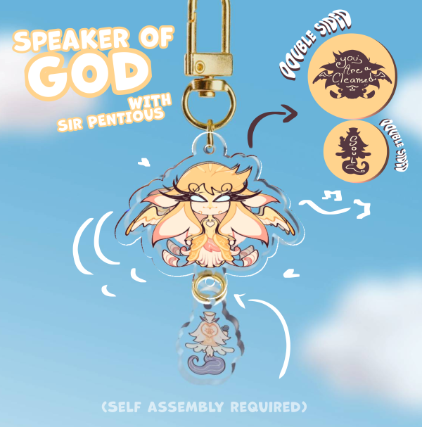 Speaker of god and sir PENTIOUS Connected Acrylic Keychains