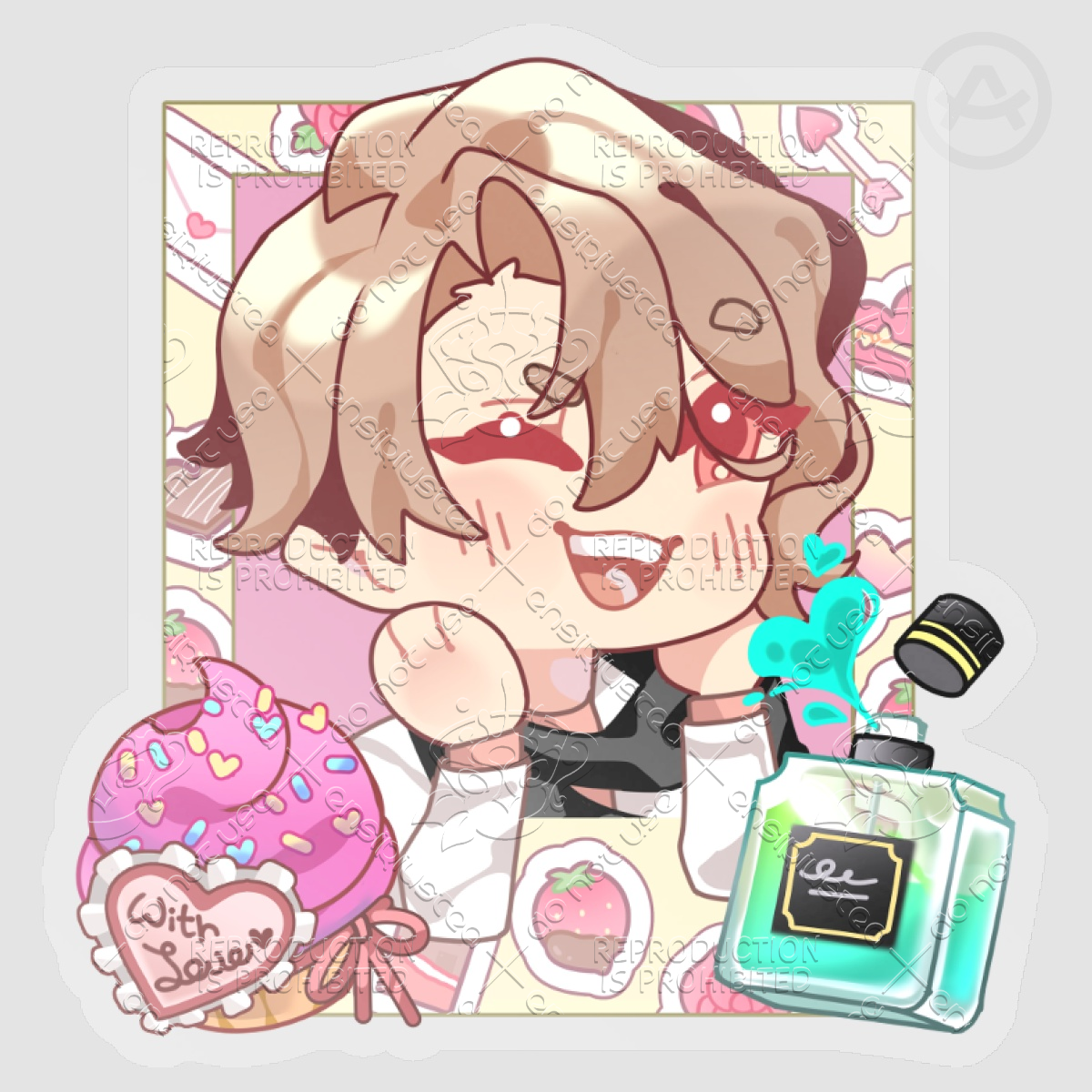 Asmodeus Polaroid v1 Clear Sticker