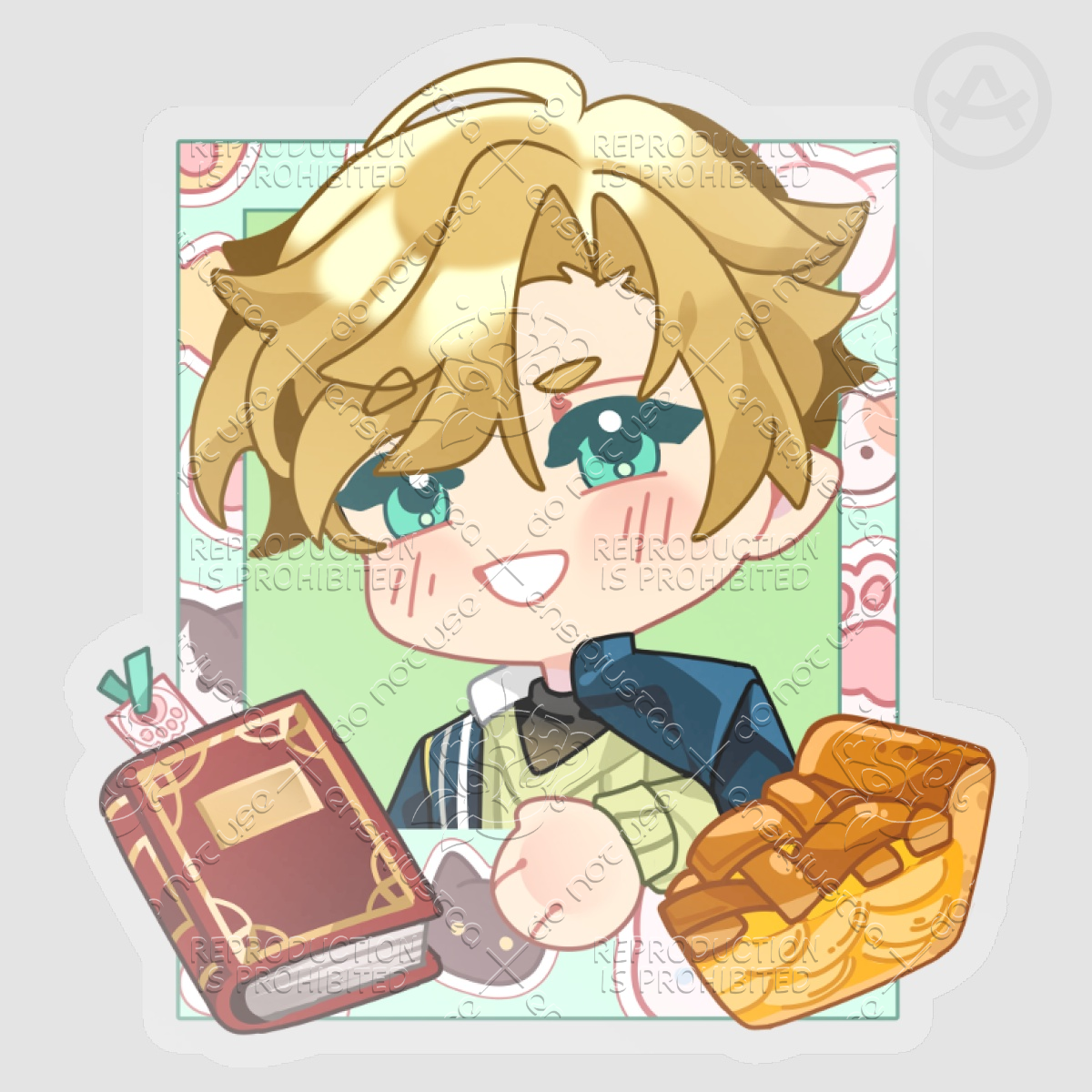 Satan Polaroid v1 Clear Sticker