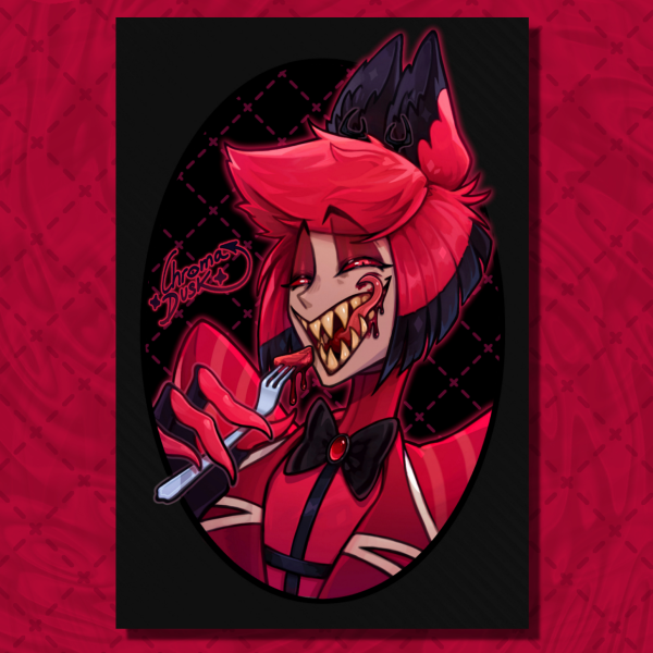 "Yummy" Alastor Mini-Print