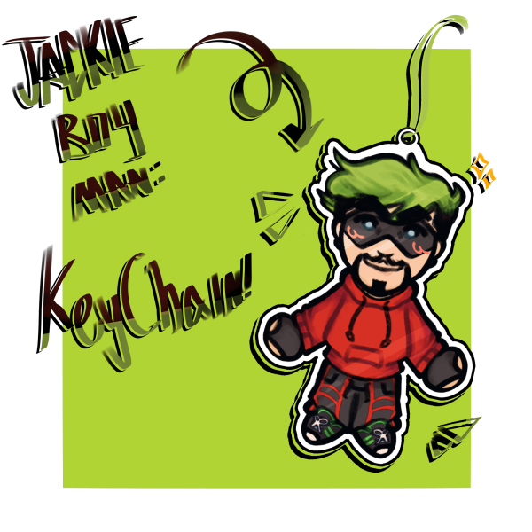 JackieBoyman chibi Keychain !!