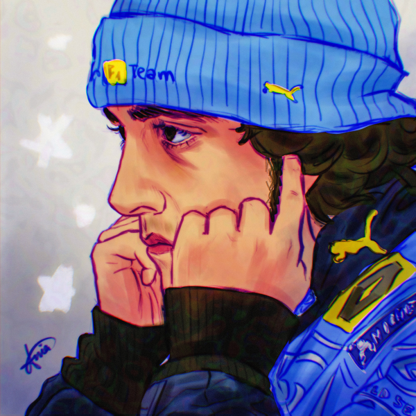 Fernando Alonso Renault Poster/Print