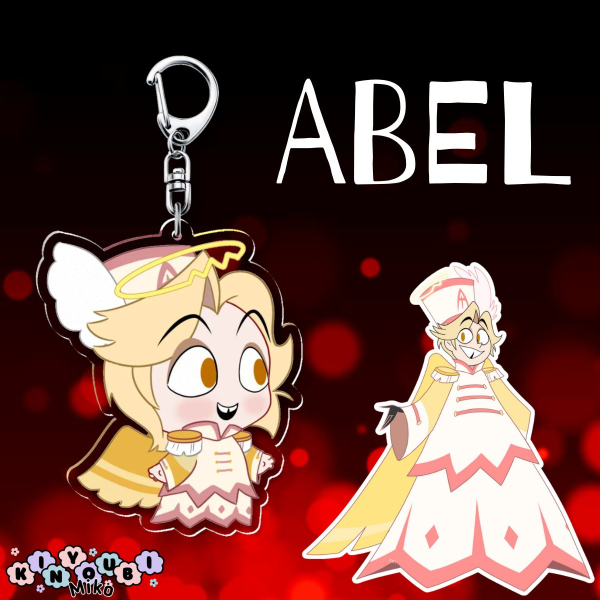 Abel Chibi Hazbin Hotel Acrylic Keychain