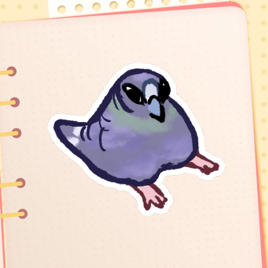 Pigeon - Matte vinyl sticker