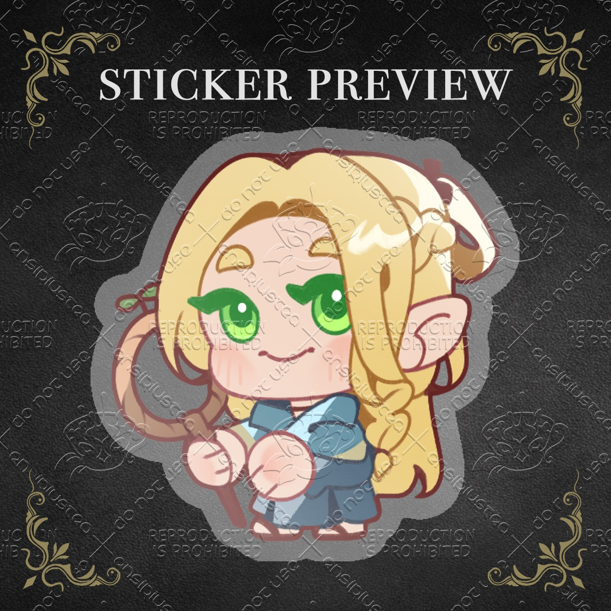 Marcille Clear Sticker