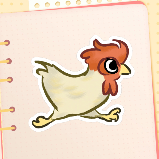 Chicken - Matte vinyl sticker