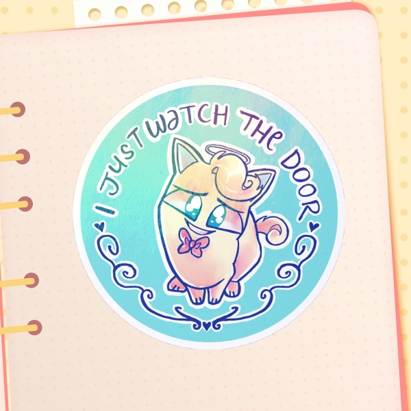 Gatekeeper Cat Saint Peter Sticker