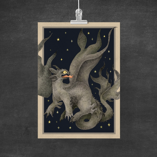 Mystical Dragon - Poster print A3 / 11.7 x 16.5 in
