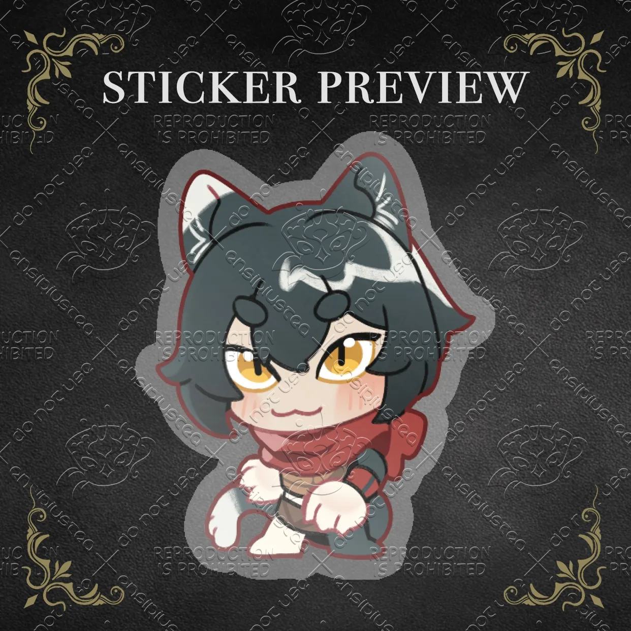 Izutsumi Clear Sticker