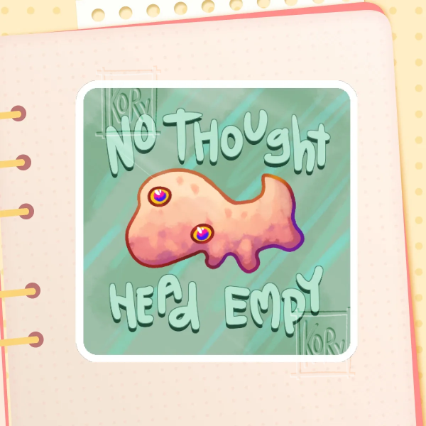 head empy snorf Sticker
