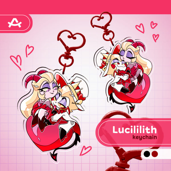 Lucililith Valentine´s Day - Acrylic Keychain