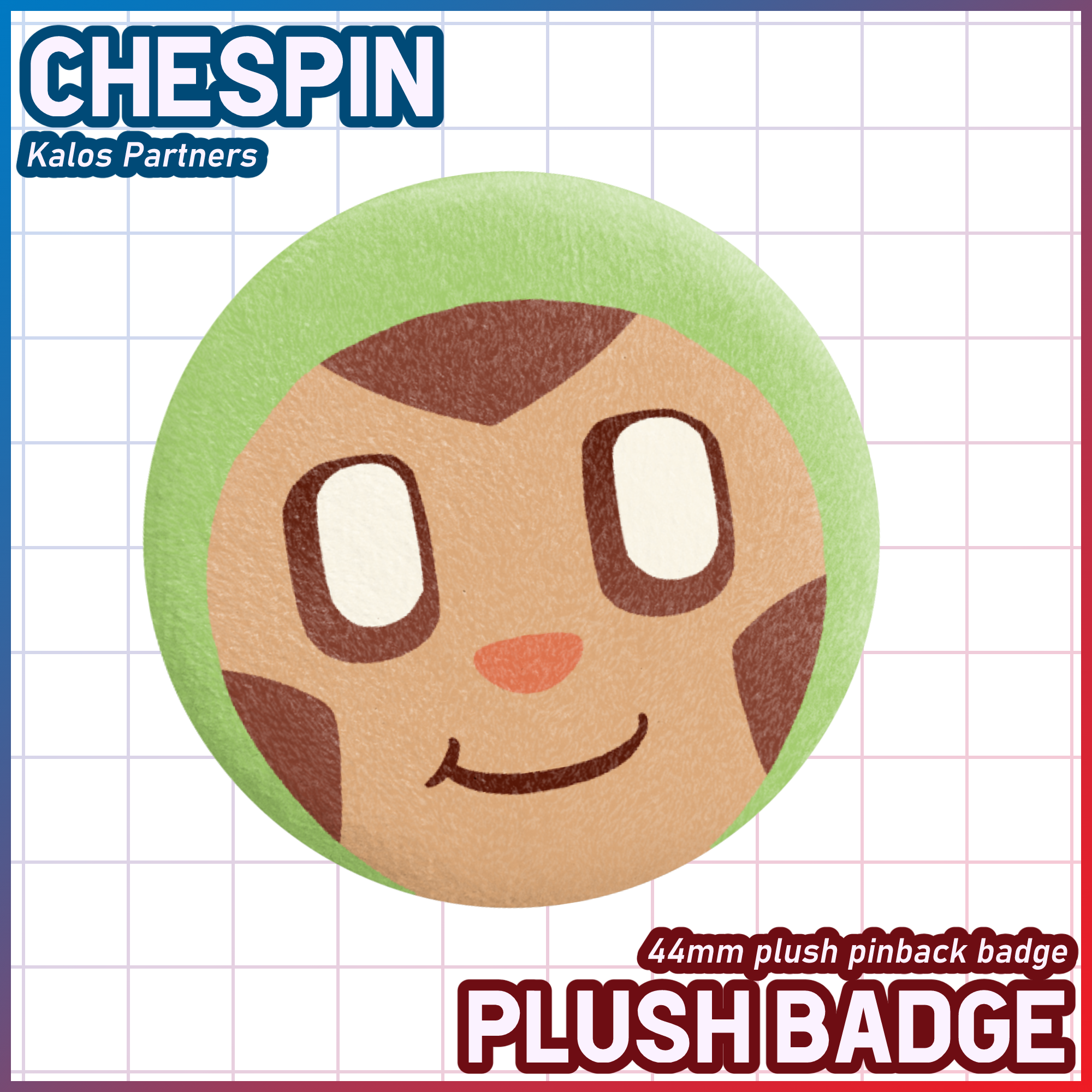Chespin - Plush Badge [PKMN]