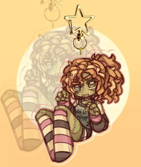 ZombieCleo clockers keychain limited life