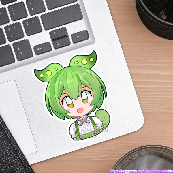 Zundamon (half-chibi) Sticker