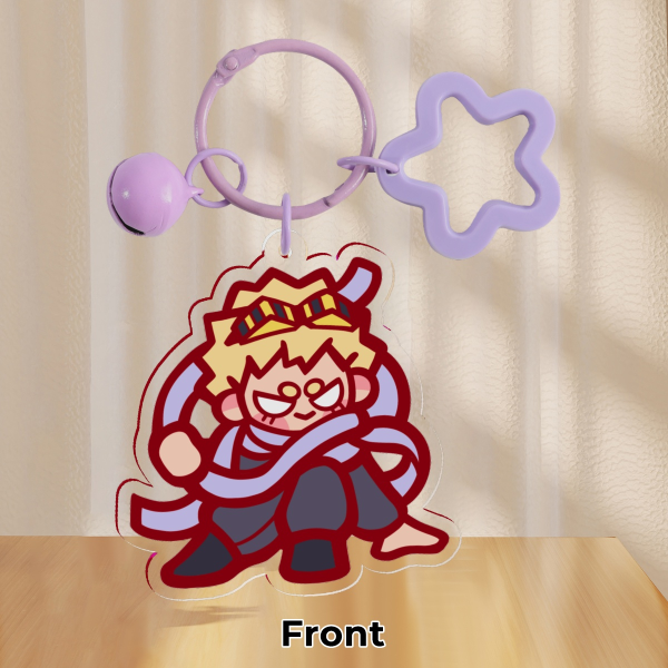 Acrylic Keychain - Fanboy Bakugo Katsuki Dynamight dressed as Shota Aizawa Eraser Head - My Hero Academia Anime BNHA MHA